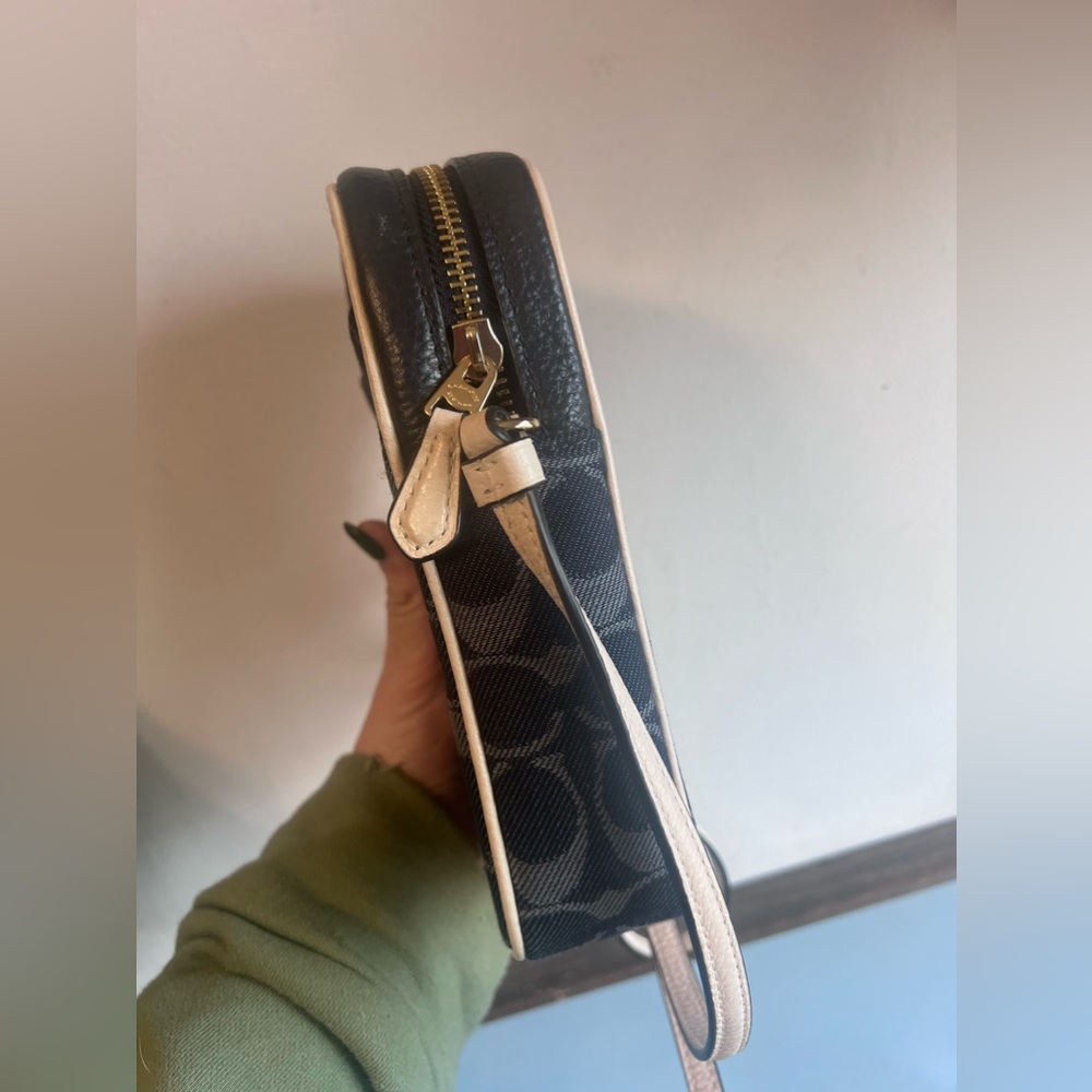 Coach North/South Crossbody In Signature Jacquard denim style - Picture 8 of 14